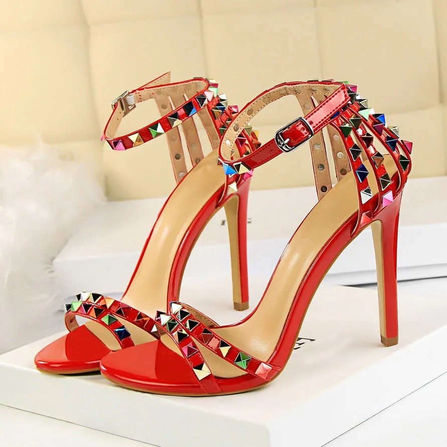 Stiletto Gladiator Pumps Stripper Summer Fetish Platform Shoes