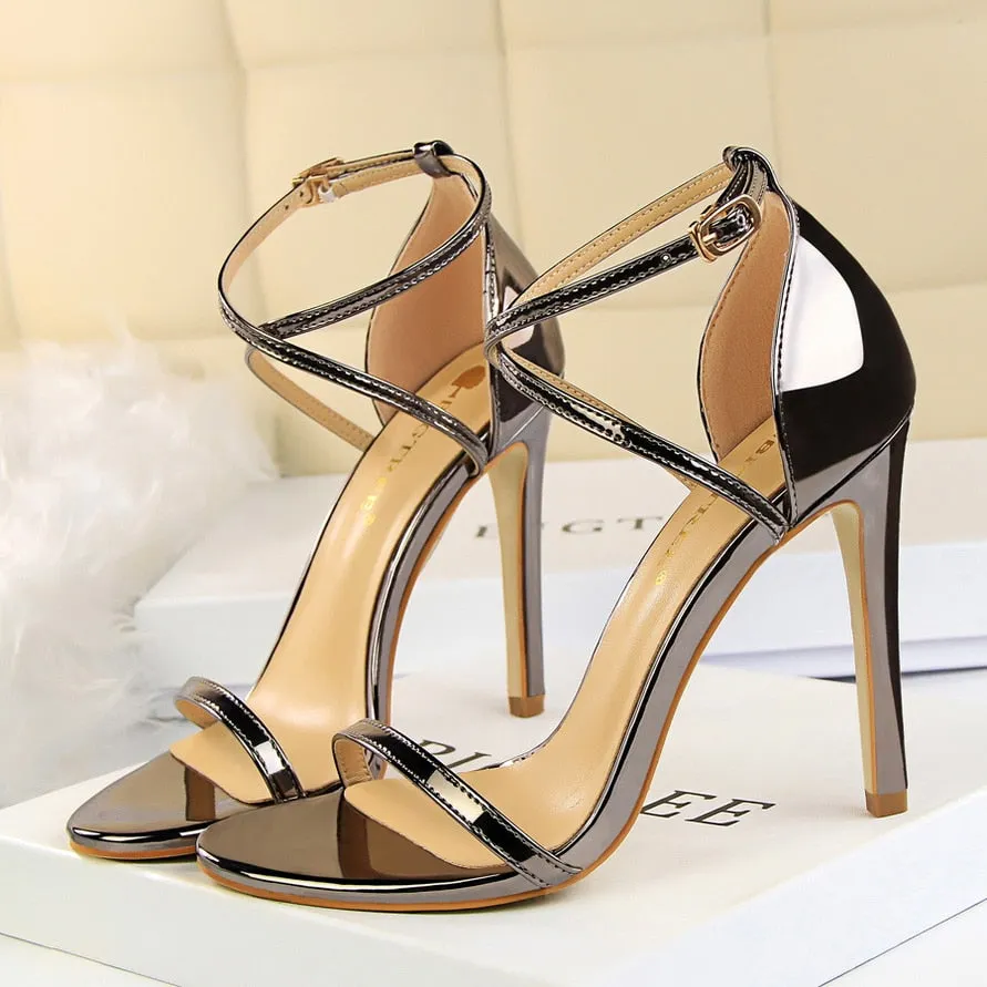 Stiletto Gladiator Pumps Stripper Summer Fetish Platform Shoes