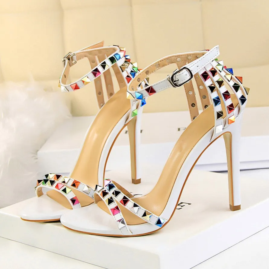 Stiletto Gladiator Pumps Stripper Summer Fetish Platform Shoes