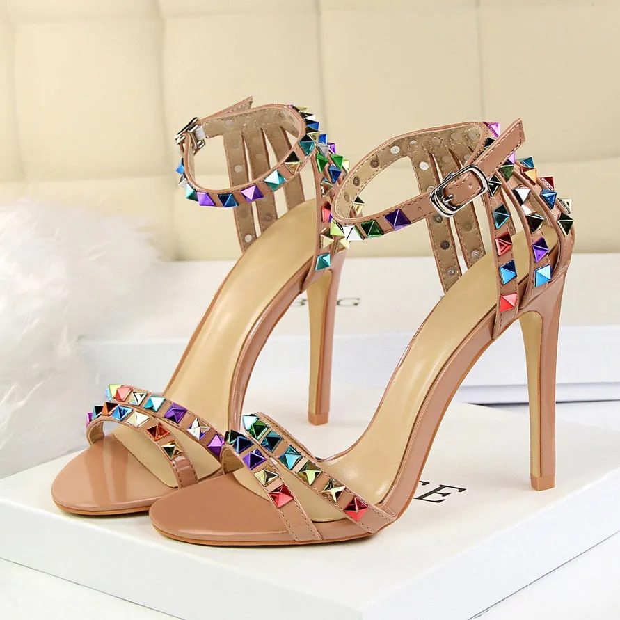 Stiletto Gladiator Pumps Stripper Summer Fetish Platform Shoes