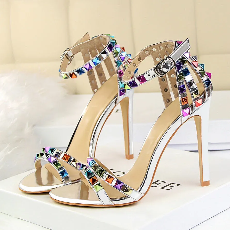 Stiletto Gladiator Pumps Stripper Summer Fetish Platform Shoes