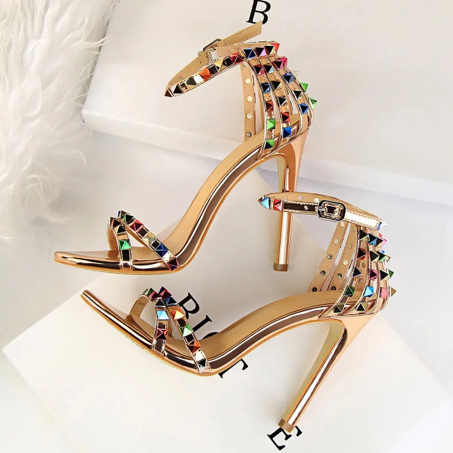 Stiletto Gladiator Pumps Stripper Summer Fetish Platform Shoes