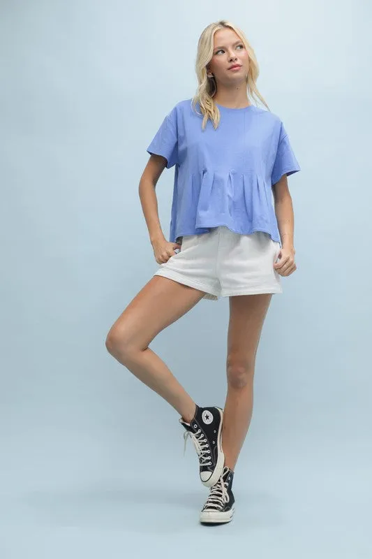 The Annie Short Sleeve Peplum Blouse