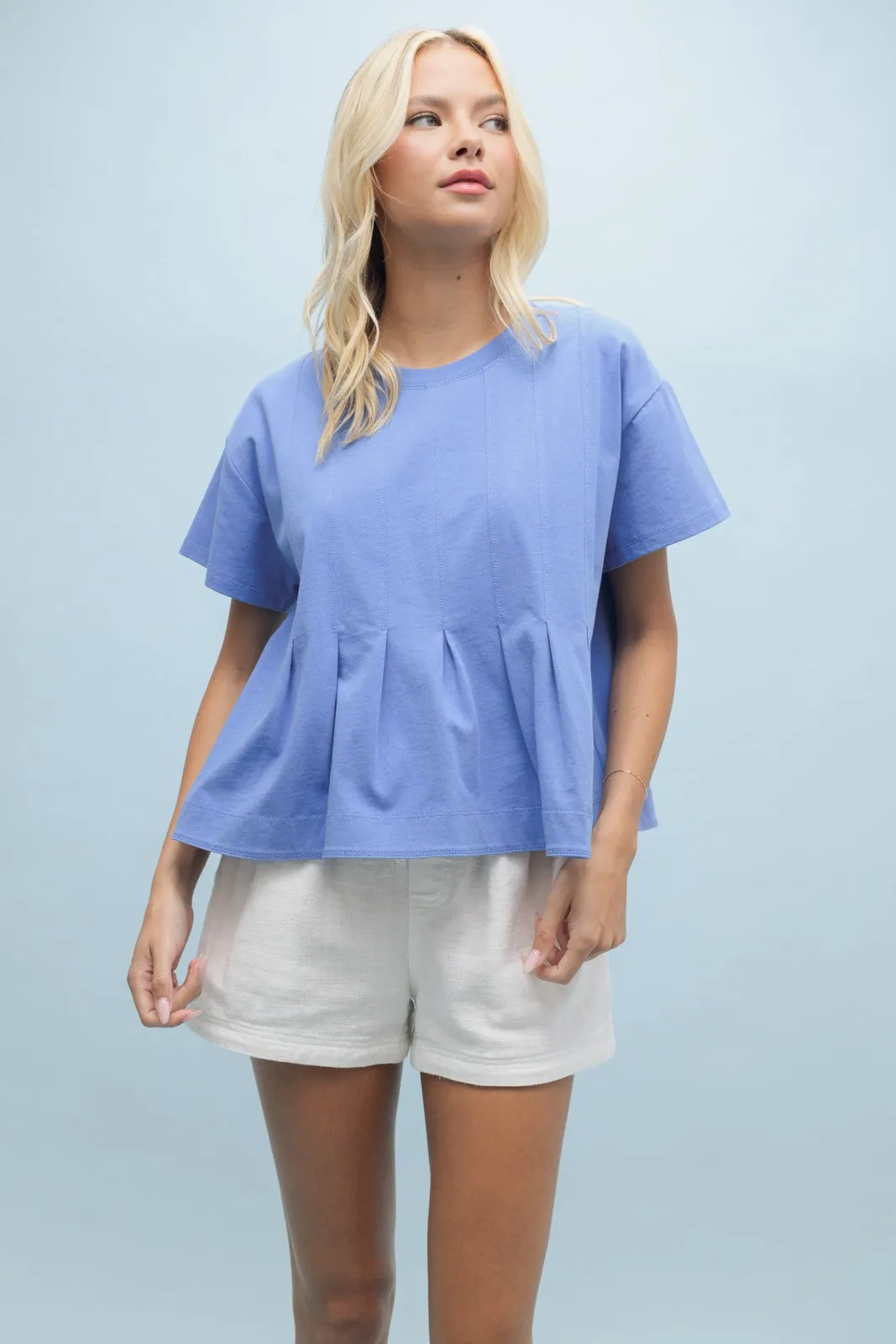 The Annie Short Sleeve Peplum Blouse