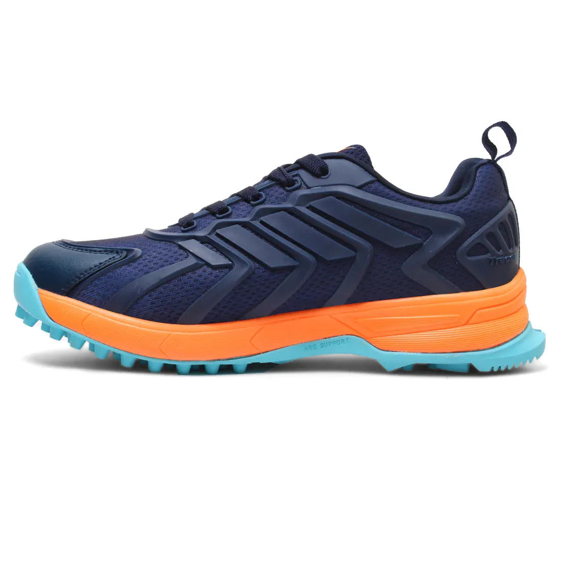 Tracer Ultimate 2251 Rubber Studs Cricket Shoes - Navy/Orange