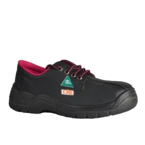 Tuff & Durable� - Lace Up Working Shoes with Steel Toe & Plate - Black