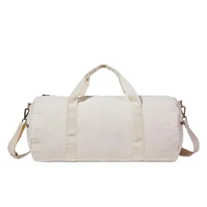 White Denim Duffle Bag