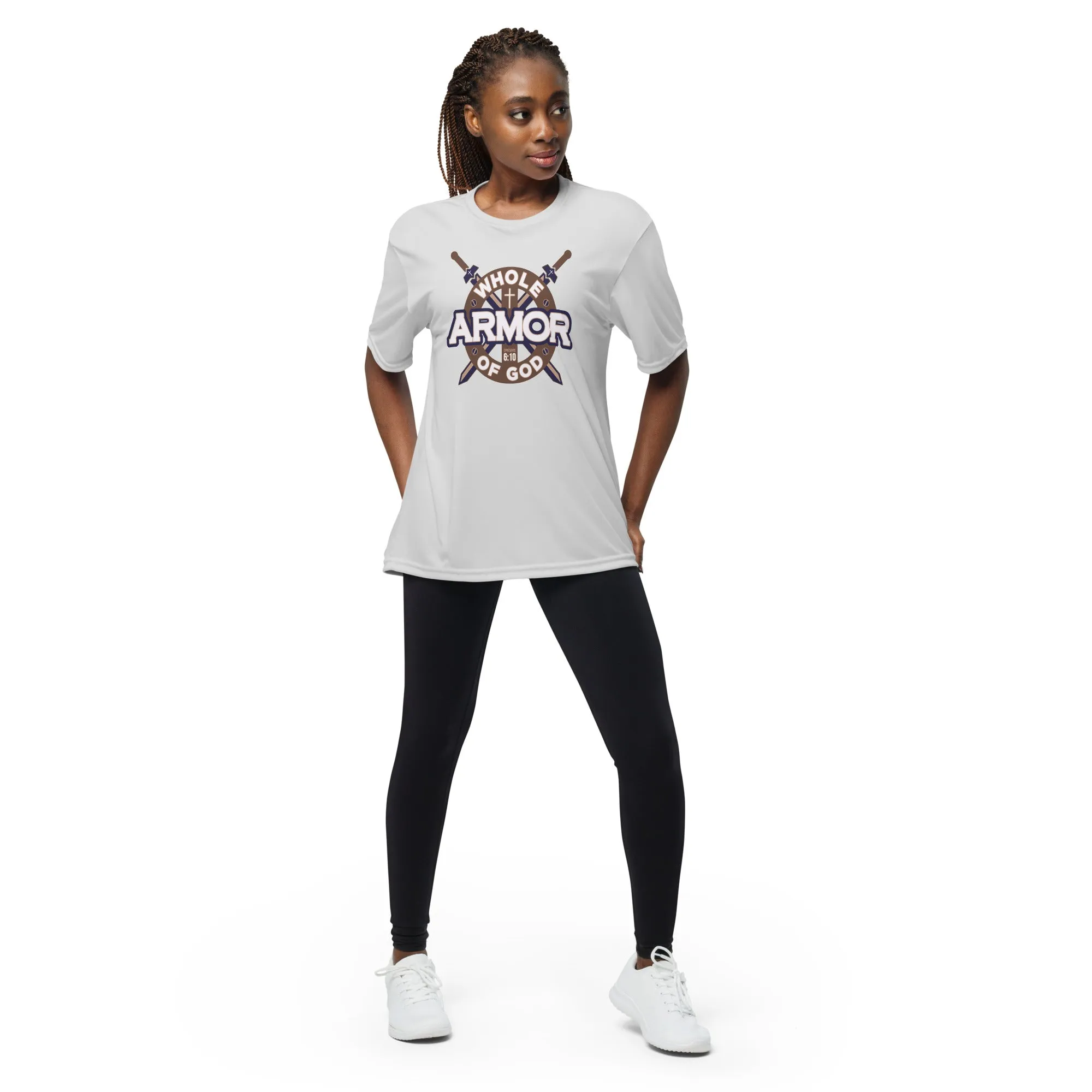 Whole Armor of God - Unisex performance crew neck t-shirt