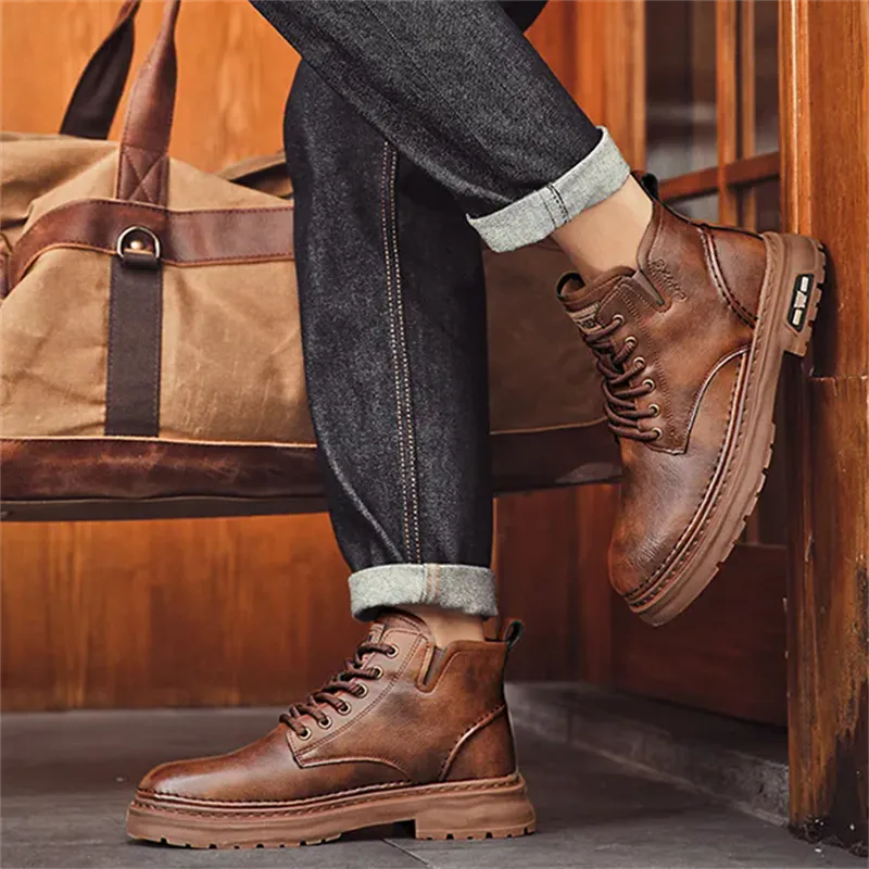 Winter High-Top Super Warm Plush Chelsea Boots for Men
