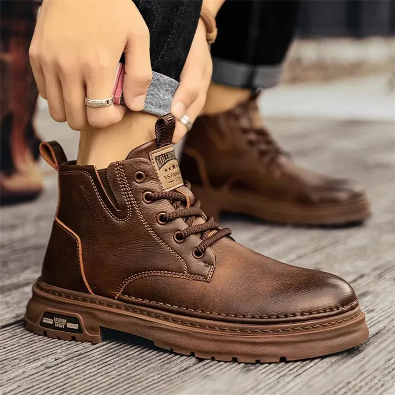 Winter High-Top Super Warm Plush Chelsea Boots for Men