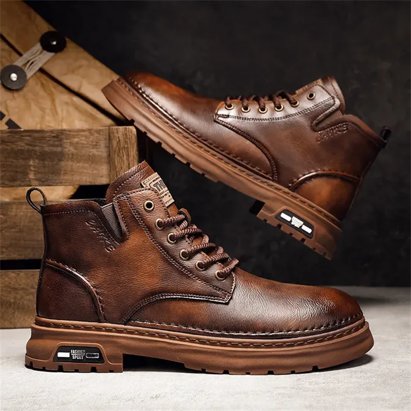 Winter High-Top Super Warm Plush Chelsea Boots for Men