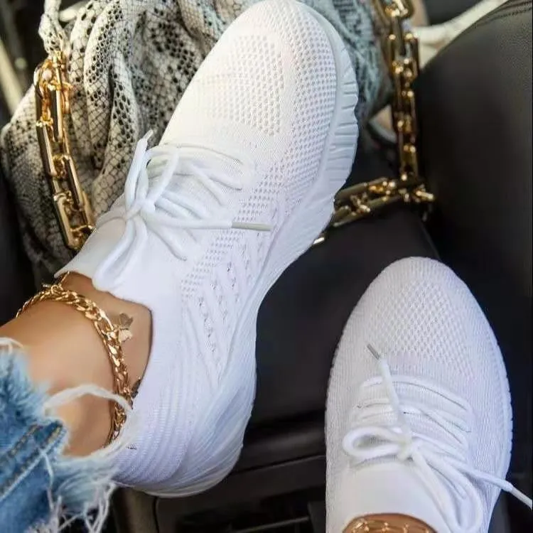 Women Fashion Solid Color Sneakers