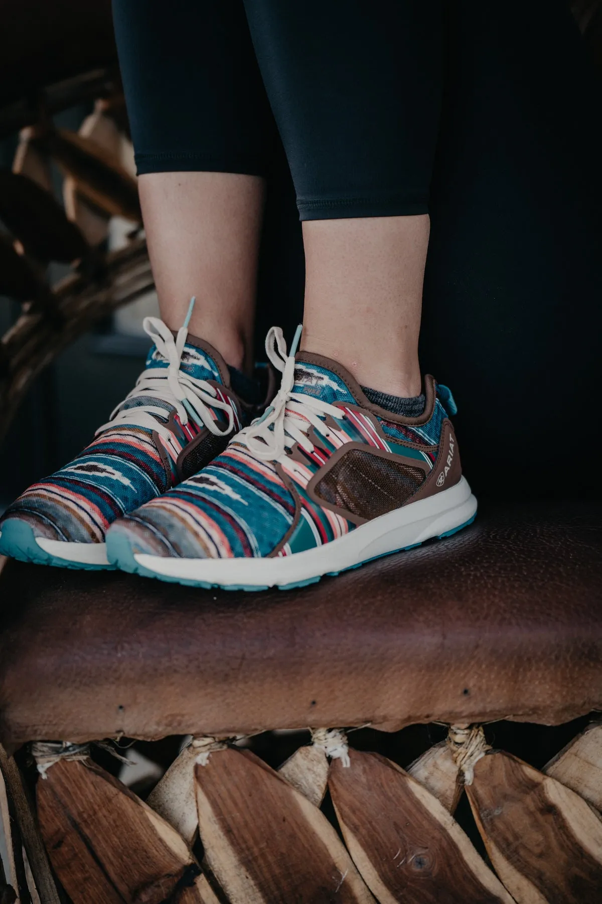 Women's Ariat Fuse Pastel Serape Athletic Trainer Shoe (SIZE 6 ONLY)