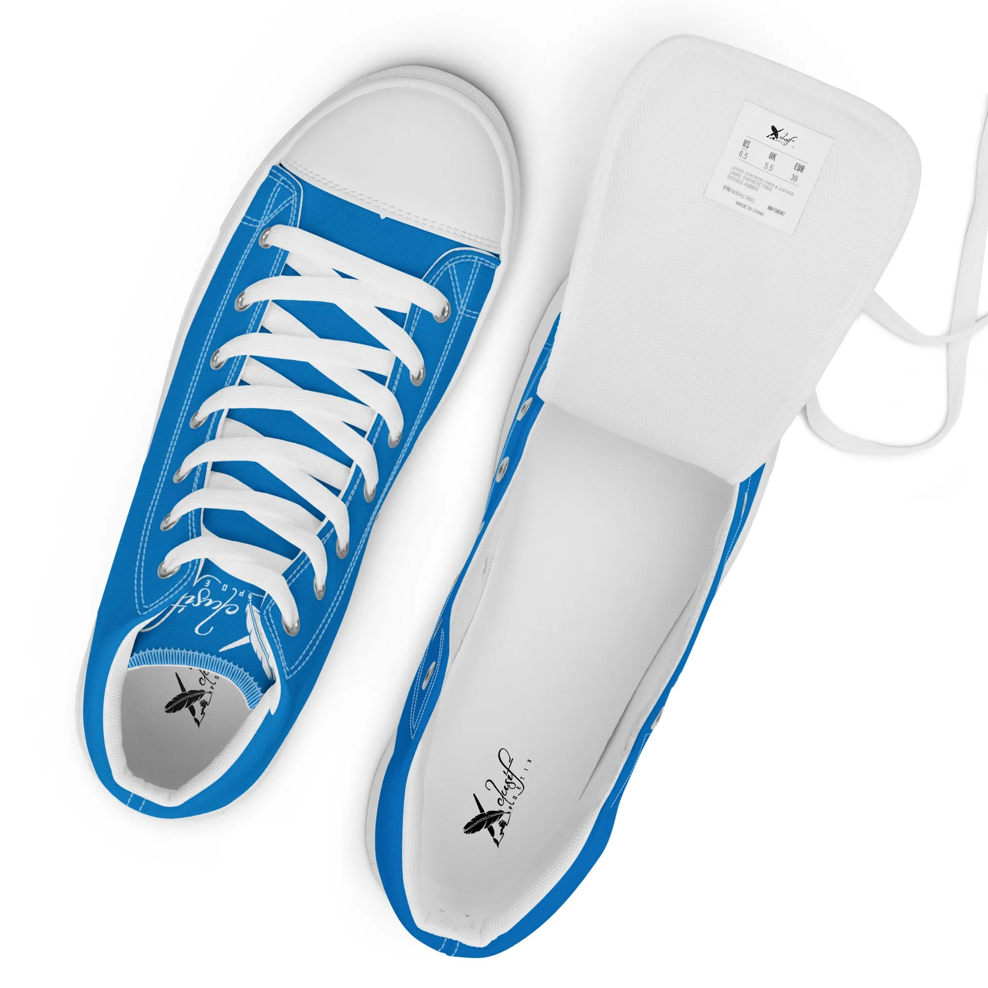XCLUSIF POETIX BLUE & WHITE Women’s high top shoes