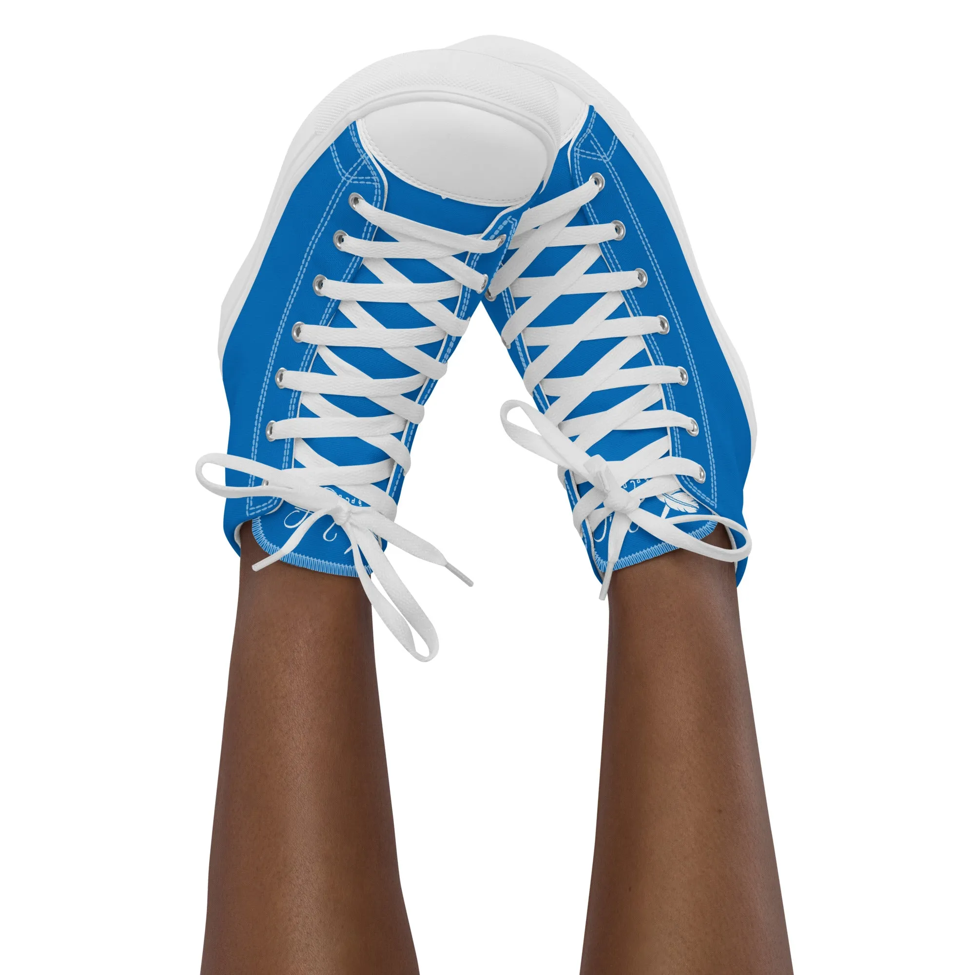 XCLUSIF POETIX BLUE & WHITE Women’s high top shoes