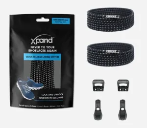 Xpand Laces Quick Release - Black Reflective